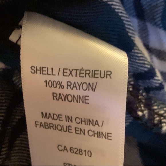 Ricki’s Navy Plaid Peplum Blouse - Picture 8 of 9